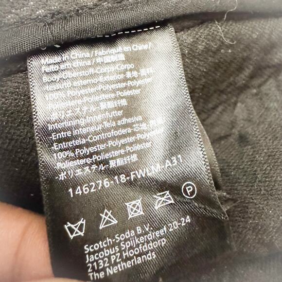 Scotch & Soda Souvenir des Alpes Tweed Plaid Woven Button Jacket Size Small - Picture 4 of 6